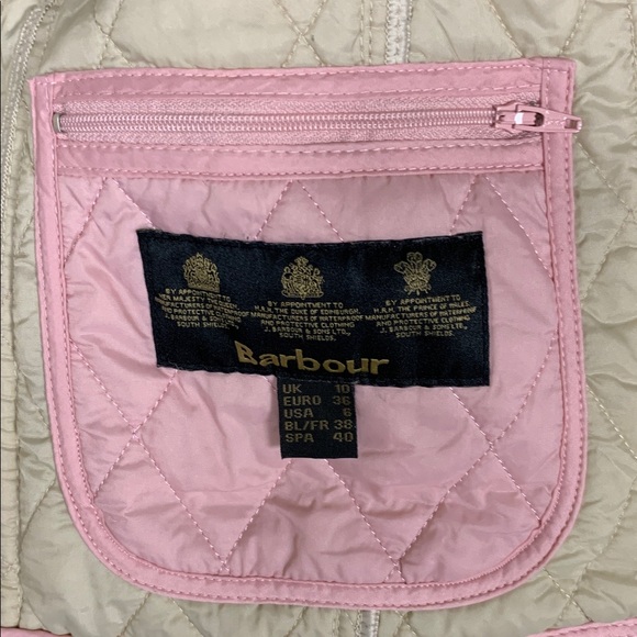 Barbour Summer Liddesdale Quilted Gilet in Carnation Pink VG size 6 - Picture 7 of 8